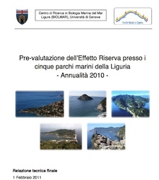 Anteprima pubblicazione: Pre-valutazione dell'effetto riserva nella Rete dei Parchi Marini (REMARE) in Liguria