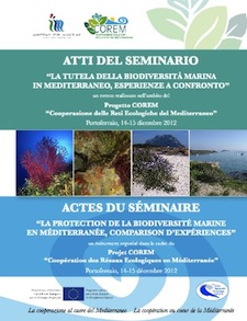Anteprima pubblicazione: Atti del seminario La tutela della biodiversità marina in Mediterraneo, esperienze a confronto